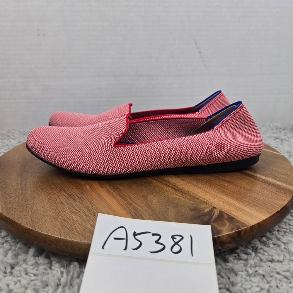 Rothy's Womens 8 Retired The Loafer Lollipop Red Round Toe Daily Casual Flat
